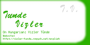 tunde vizler business card